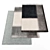 Modern Rugs Set: 5 Pieces with Textures 3D model small image 1