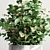 Elegant Marble Vase Bouquet 3D model small image 3