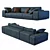 Modern Modular Monsieur Sofa 3D model small image 2