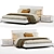 Minotti Andersen Bed: Sleek and Spacious 3D model small image 2