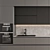 Modern BlackGray 54: Sleek Kitchen Upgrade 3D model small image 5
