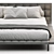 Poliform Onda: Modern and Stylish Bed 3D model small image 2