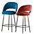 Modern Fabric Stool 3D model small image 1