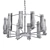 Elegant Glow: New Town Chandelier 3D model small image 2