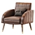 Elegant PRAGA Enza Home Armchair 3D model small image 1