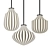 Vintage Circus Pendant Lights 3D model small image 1