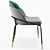 Luxurious Colello Velvet Arm Chair 3D model small image 3