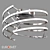 Eurosvet Breeze LED Ceiling Light 3D model small image 3