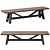 Iona Solid Pine Bench 3D model small image 2