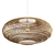 Rattan Chandelier Set: Stylish and Sustainable 3D model small image 2