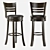 Woodville Salon & Fler Bar Stool 3D model small image 4