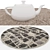 Versatile Set of 6 Round Rugs 3D model small image 3