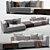 Modern Minotti Blazer Sofa 3D model small image 4