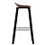 Lodi Tan & Black Bar Stool 3D model small image 3