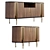 Modern Wood Sideboard - 03 3D model small image 2