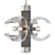 Elegant Hollis Lucite Chandelier 3D model small image 1