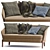 Modern Leather Sofa by Molteni & C 3D model small image 2