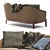 Modern Leather Sofa by Molteni & C 3D model small image 5
