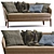 Modern Leather Sofa by Molteni & C 3D model small image 6