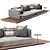 Modular Dock Sofa: Stylish and Versatile 3D model small image 1