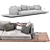 Modular Dock Sofa: Stylish and Versatile 3D model small image 4