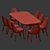 Title: Sleek 2012 Dining Set 3D model small image 2