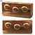 Chaussy Copper Sideboard: Art Deco Style 3D model small image 1