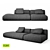 Elegant Stone Sofa: Free and Exclusive 3D model small image 1