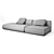 Elegant Stone Sofa: Free and Exclusive 3D model small image 4