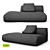 Stone Essence Sofa: Luxurious Comfort 3D model small image 4