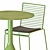 Modern Hay Table & Chair Set 3D model small image 2