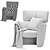 Elegant Ditre Italia Claire Sofa 3D model small image 4