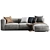 Modern Ligne Roset Nils Lounge Sofa 3D model small image 4