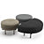 Minotti Torii: Elegant Bench & Ottoman Set 3D model small image 6