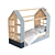 Mimirooms™ Mi-Mi Cot: Stylish and Functional with Shelving 3D model small image 3