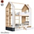 OM Bunk Bed "Dee Dee": Playful and Practical 3D model small image 1