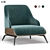 Elegant Brigid Armchair: Stylish, Comfortable, and Timeless 3D model small image 1