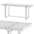 Natural Elegance: NATUZZI KENDO Console 3D model small image 4