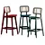 Rattan Geometry Counter Stool 3D model small image 5