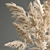 Elegant White Pampas Grass Bouquet 3D model small image 2