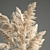 Elegant White Pampas Grass Bouquet 3D model small image 4