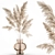 Elegant White Pampas Grass Bouquet 3D model small image 7