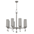 Italian Brass & Glass Chandelier 3D model small image 4