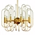 Title: Elegant Sciolari Brass Chandelier 3D model small image 1