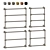 Stella Sirius Wall Mount Towel Warmer Set 3D model small image 1