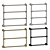 Stella Sirius Wall Mount Towel Warmer Set 3D model small image 2