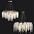 Luxury Cascading Crystal Chandelier 3D model small image 1