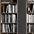 Black and Wood Library Set 3D model small image 3