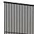 Title: Boca Stripe Rack: Versatile Partition for Curtain and Décor 3D model small image 3