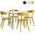 OMTENKSAM Table & Chairs - Stylish and Comfortable 3D model small image 1